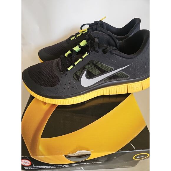 Nike Free Run +3 5.0 LAF Livestrong Lance Armstrong 511017 083 Men Shoes 10.5 - Picture 7 of 16